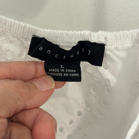 Santuary Tie Eyelet Cami in White - Picture 2 of 8